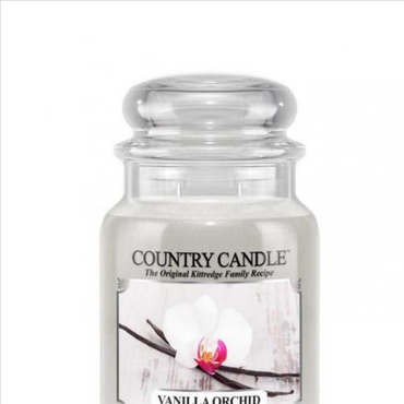  Country Candle - Vanilla Orchid - Duży słoik (652g) 2 knoty Świeca zapachowa